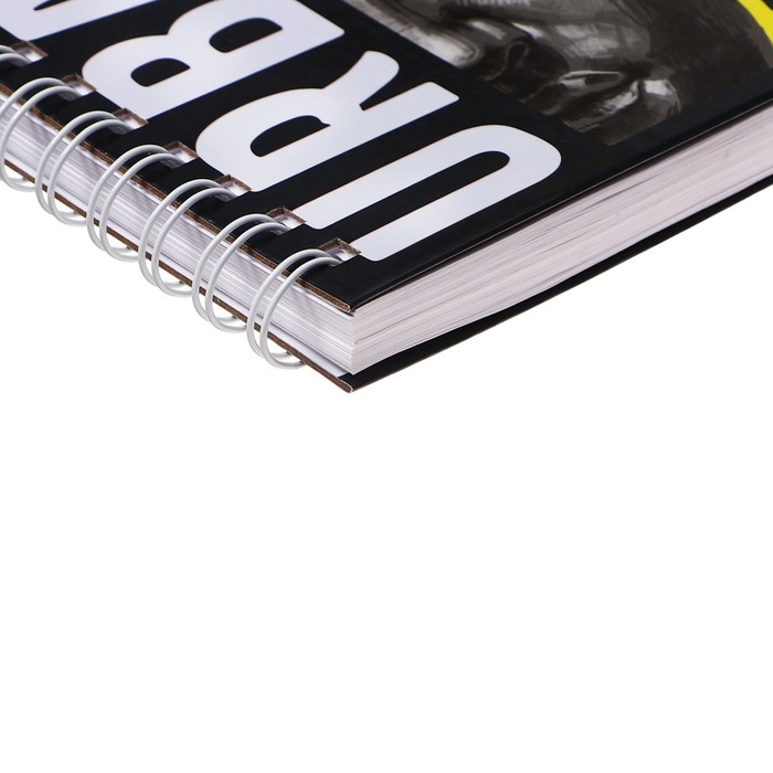 Скетчбук А5, 80 листов на гребне по короткой стороне Скетчбук А5, 80 листов на гребне по короткой стороне "Графика", твёрдая обложка, блок 100 г/м²