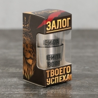 Стопки, набор &laquo;Сила, воля, честь&raquo;, 3 шт