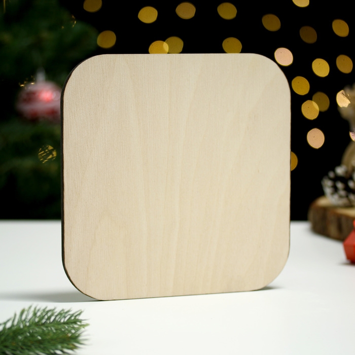 Подставка под горячее "Символ года.Змея в лесу" 19х19 см