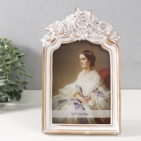 Фоторамка полистоун 13х18 см "Цветочный венок" 25х16,5х2 см Фоторамка полистоун 13х18 см "Цветочный венок" 25х16,5х2 см