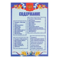 Листы-вкладыши для портфолио школьника, 30 листов (титульный, содержание, 28 разделов ) "Российский школьник", в папке Листы-вкладыши для портфолио школьника, 30 листов (титульный, содержание, 28 разделов ) "Российский школьник", в папке