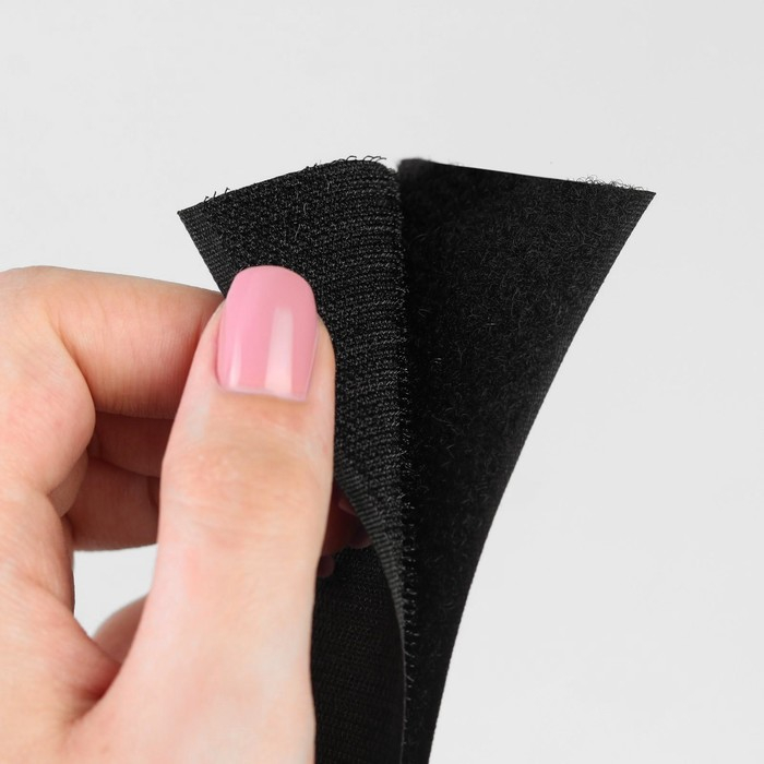 Липучка, 50 мм × 25 ± 1 м, цвет чёрный Липучка, 50 мм × 25 ± 1 м, цвет чёрный