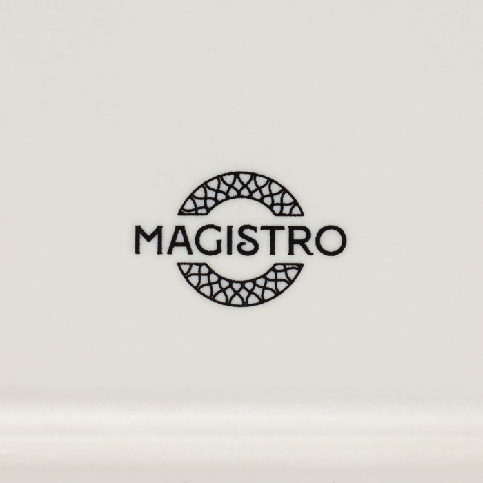 Блюдо фарфоровое для подачи Magistro Ocean, 20&times;13 см, цвет голубой