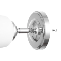 Бра Эмели E27 40Вт хром Бра Эмели E27 40Вт хром