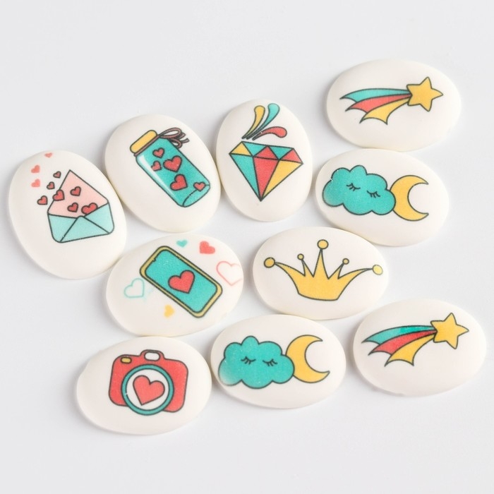 Посыпка медальоны сахарная с картинкой микс: &laquo;Подарки&raquo; для декора капкейков, торта, напитков, 20 г.