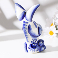 Сувенир &laquo;Осёл&raquo;, большой, 13 см, гжель