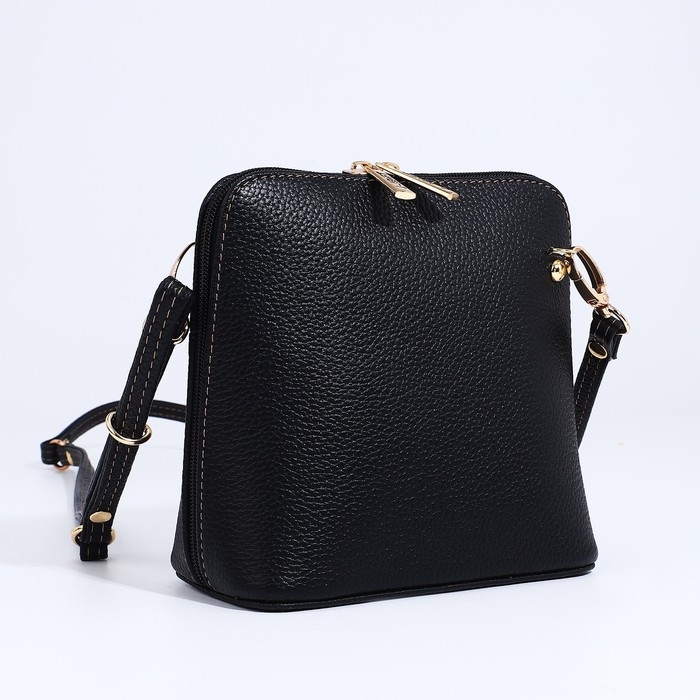 Сумка кросс-боди L-Craft на молнии, наружный карман, цвет чёрный Сумка кросс-боди L-Craft на молнии, наружный карман, цвет чёрный