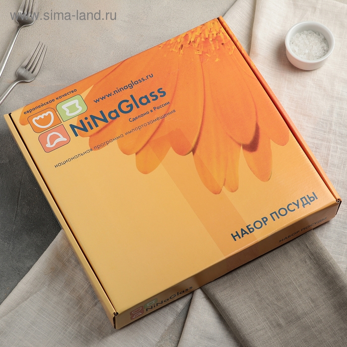 Сервиз столовый на 6 персон &laquo;Ромашки&raquo;, 7 предметов: d=30 см - 1 шт, d=20 см - 6 шт