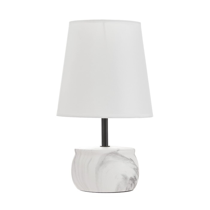 Настольная лампа "Энель" E14 40Вт бело-серый 18,5х18,5х32 см RISALUX