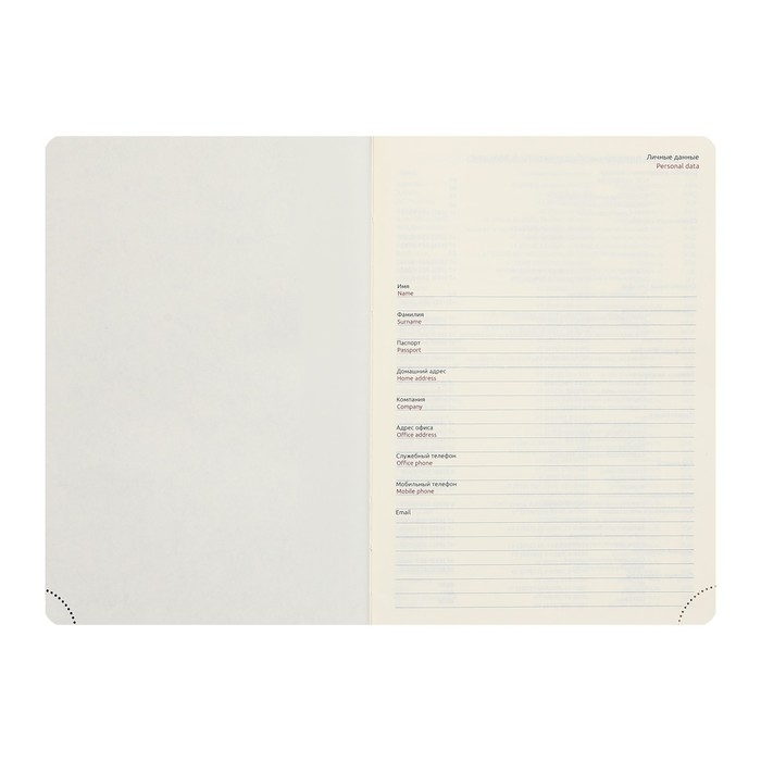 Ежедневник недатированный A5, 160 листов, deVENTE.Klint, твёрдая обложка из искусственной кожи с поролоном, кремовый блок 70 г/м2, чёрный