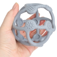 Прорезыватель силиконовый &laquo;Сфера&raquo;, цвет графит, Mum&Baby