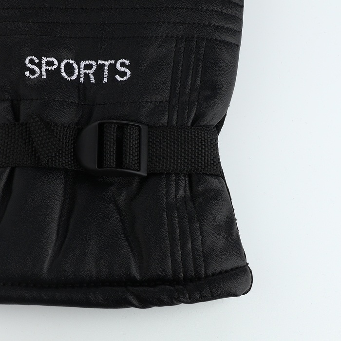 Перчатки мужские, безразмерные, с утеплителем, цвет чёрный Перчатки мужские, безразмерные, с утеплителем, цвет чёрный