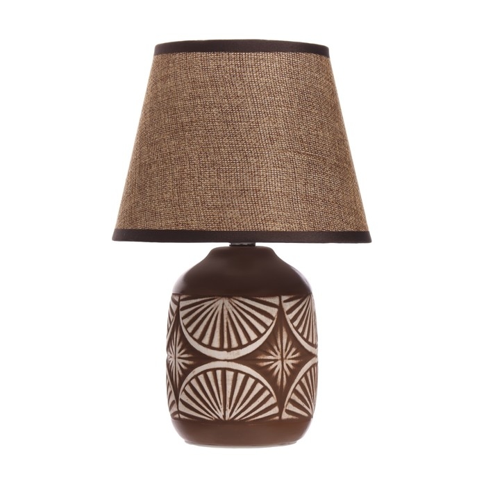 Настольная лампа Настольная лампа "Маргарет" Е14 40Вт коричневый 17х17х27см