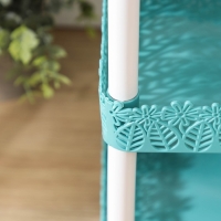 Этажерка 3-х ярусная Доляна &laquo;Ромашки&raquo;, 26&times;17&times;32 см, цвет МИКС