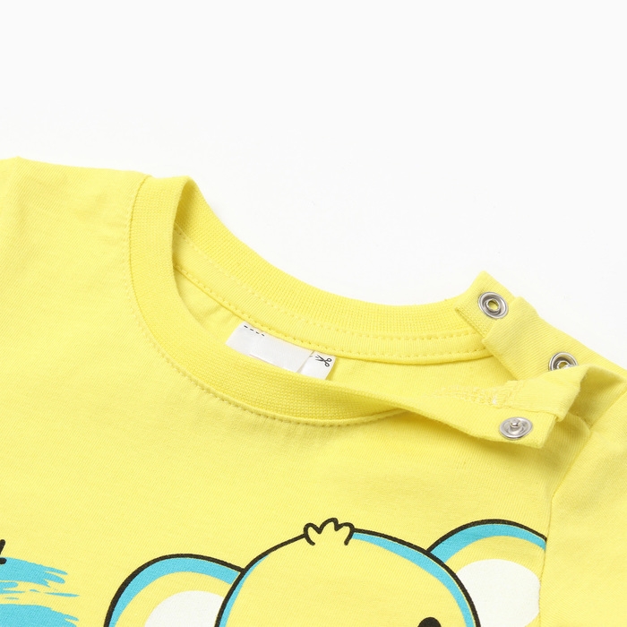 Футболка для мальчика, цвет желтый, рост 92 см