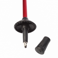 Палка для скандинавской ходьбы ONLITOP, телескопическая, 3 секции, алюминий, до 135 см, 1 шт., цвет красный/синий, Палка для скандинавской ходьбы ONLITOP, телескопическая, 3 секции, алюминий, до 135 см, 1 шт., цвет красный/синий,