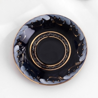 Блюдце "Каракум", d-13см, кобальтовая глазурь