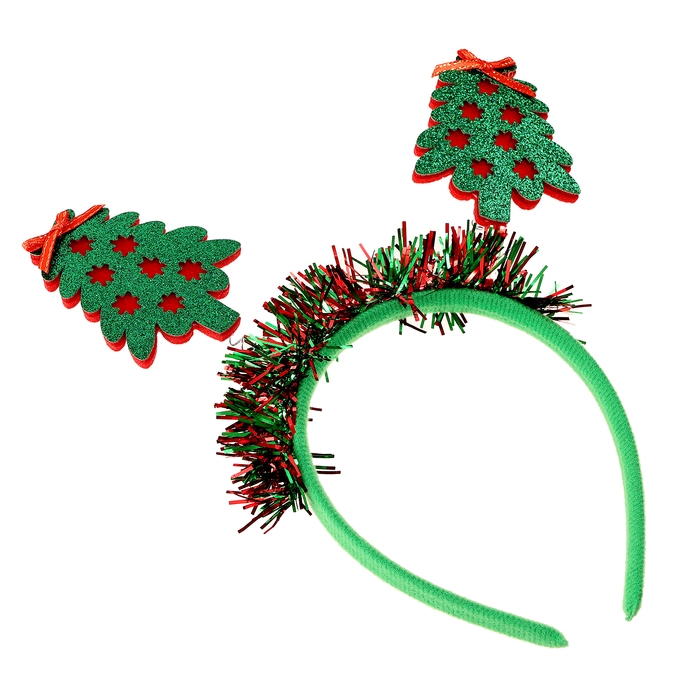 Новый год! Карнавальный ободок &laquo;Ёлочки&raquo;, цвет МИКС