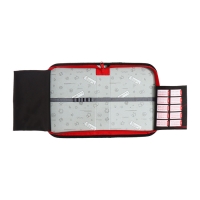 Пенал 1 секция 140 х 210 х 40 мм, откидной карман и косметичка, тканевый, Calligrata TOP Content "Крутая тачка"