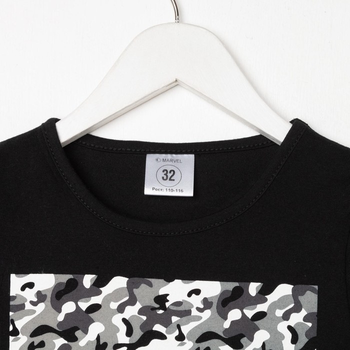 Футболка детская &laquo;Человек-Паук&raquo; рост 110-116, чёрный
