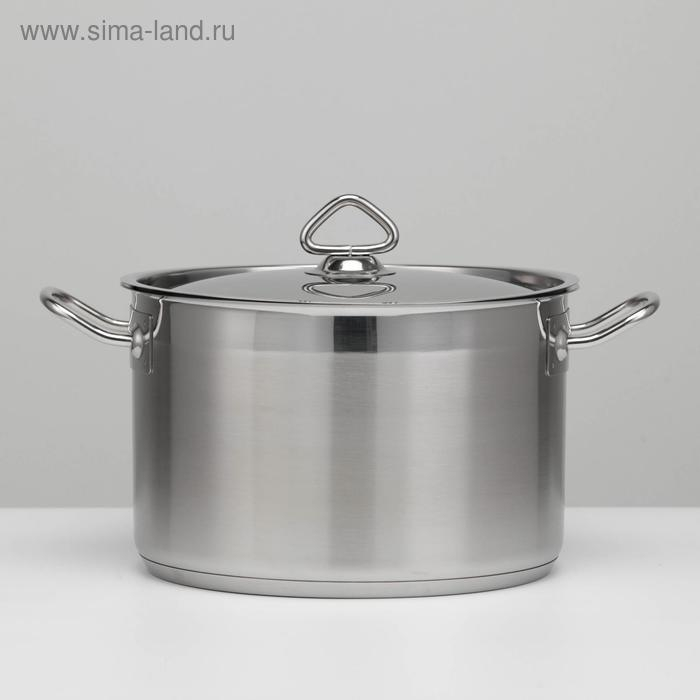 Кастрюля, 7 л, d=25,5 см, h=16 см, металлическая крышка, капсульное дно, индукция Кастрюля, 7 л, d=25,5 см, h=16 см, металлическая крышка, капсульное дно, индукция