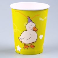 Набор бумажной посуды одноразовый Утки»: 6 тарелок, 1 гирлянда, 6 стаканов, 6 колпаков Набор бумажной посуды одноразовый Утки»: 6 тарелок, 1 гирлянда, 6 стаканов, 6 колпаков
