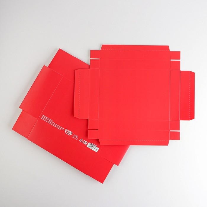 Коробка подарочная складная, упаковка, &laquo;Красная&raquo;, 21 х 15 х 7 см