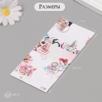 Наклейка с объёмным элементом "Макияж" 7х15,2 см Наклейка с объёмным элементом "Макияж" 7х15,2 см