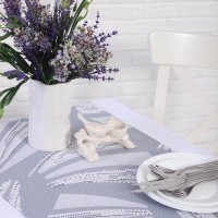 Скатерть - дорожка на стол Жемчуг 40х150см, рогожка, хлопок 100%