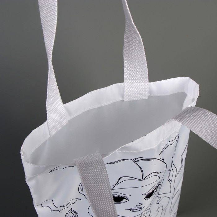 Сумка-шопер, раскраска &laquo;Девочка с косичками&raquo;, 32 х 23 см