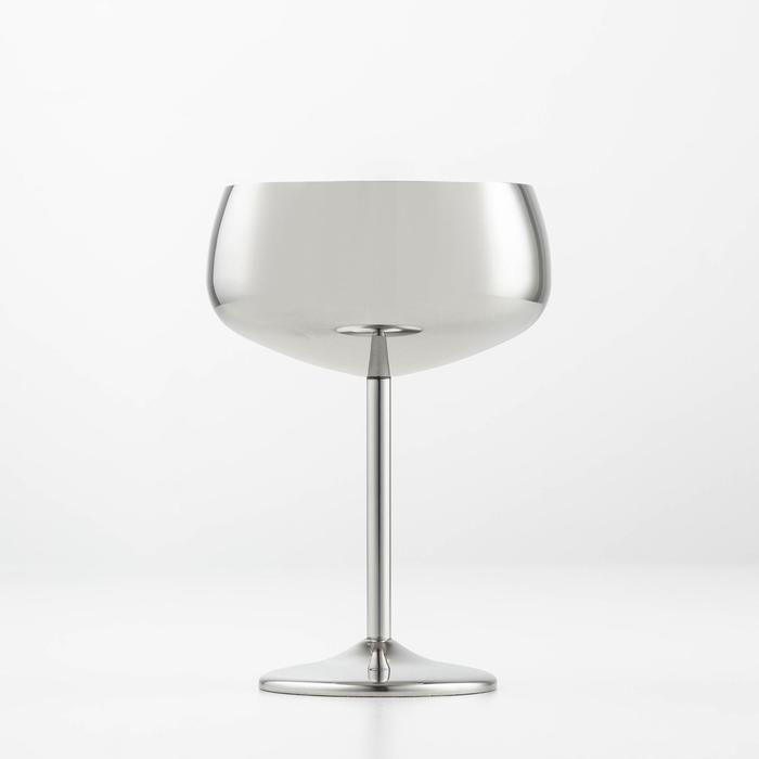 Бокал-коктейльная рюмка из нержавеющей стали, 400 мл, 16×11,5 см, цвет серебряный Бокал-коктейльная рюмка из нержавеющей стали, 400 мл, 16×11,5 см, цвет серебряный