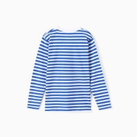 Фуфайка (тельняшка) детская, цвет белый/синий, рост 110