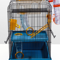 Клетка для грызунов трехярусная с лабиринтом и колесом, 39 x 29 х 64 см, микс цветов Клетка для грызунов трехярусная с лабиринтом и колесом, 39 x 29 х 64 см, микс цветов