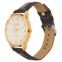 Часы наручные мужские, d-4.4 см, ремешок l-25 см, золото