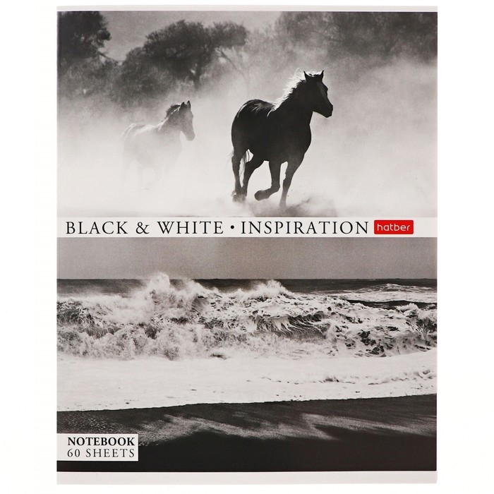 Тетрадь 60 листов в клетку Тетрадь 60 листов в клетку "Вдохновение", обложка мелованный картон, блок офсет 65г/м2