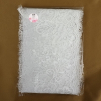 Кружево реснички, 155 мм &times; 3 &plusmn; 0,5 м, цвет белый