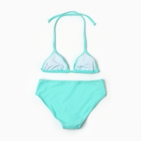 Купальник раздельный для девочек, цвет бирюзовый, рост 98-104 см