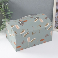 Шкатулка картон сундучок "Цветочный рисунок" набор 3 шт 26х18х16,5 24х16х14,5 22х14х12,7 см 102356 Шкатулка картон сундучок "Цветочный рисунок" набор 3 шт 26х18х16,5 24х16х14,5 22х14х12,7 см 102356