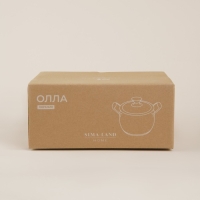 Кастрюля из нержавеющей стали SL Home &laquo;Олла&raquo;, 2 л,d=18 см, h=9 см,с крышкой, капсульное дно, индукция