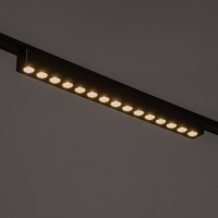 Светильник трековый ULTRA "Линза" LED 18Вт 3000K-5700К CRI90 черный 33,8х2,6х2,4см Светильник трековый ULTRA "Линза" LED 18Вт 3000K-5700К CRI90 черный 33,8х2,6х2,4см