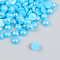Декор для творчества пластик "Половинки бусин. Голубой" 20 гр 0,8х0,8 см Декор для творчества пластик "Половинки бусин. Голубой" 20 гр 0,8х0,8 см