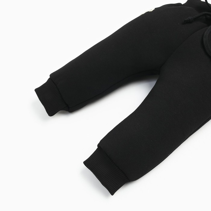 Костюм: толстовка и брюки Крошка, Я BASIC LINE, рост 80-86 см, черный Костюм: толстовка и брюки Крошка, Я BASIC LINE, рост 80-86 см, черный