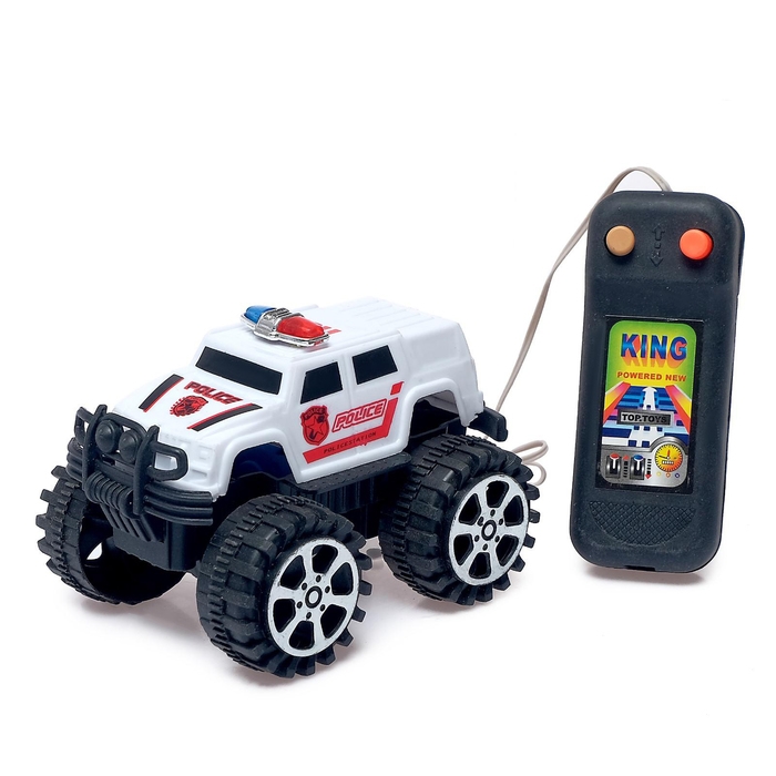 Джип &laquo;Полиция&raquo;, на дистанционном управлении, работает от батареек, МИКС