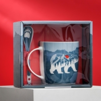 Набор керамический &laquo;Лучший дедушка&raquo;, кружка 350 мл, ложка