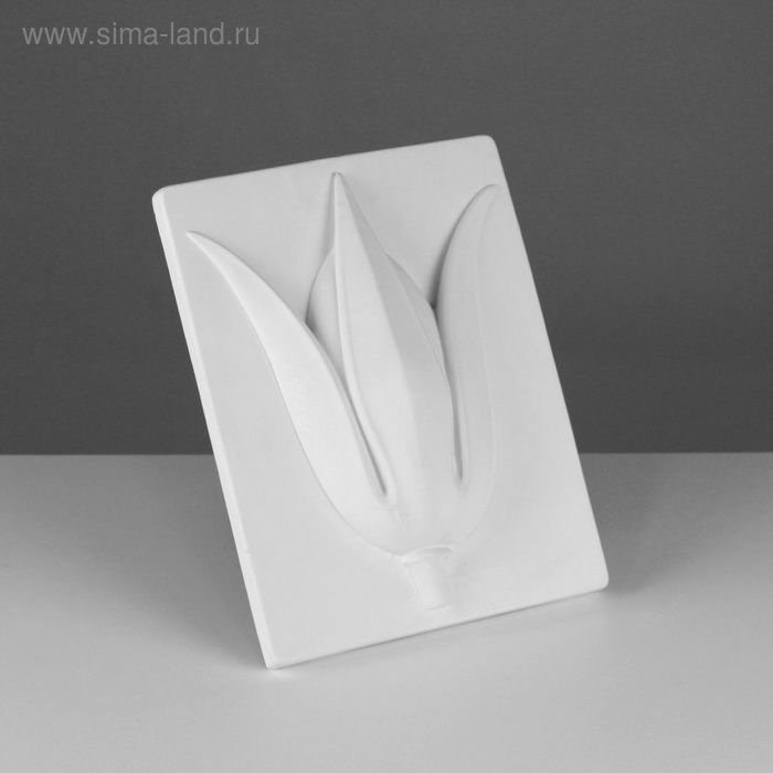 Гипсовая фигура Орнамент: Тюльпан, 27 х 21 х 6 см Гипсовая фигура Орнамент: Тюльпан, 27 х 21 х 6 см