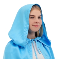 Карнавальный плащ детский,атлас,цвет голубой длина 85см Карнавальный плащ детский,атлас,цвет голубой длина 85см