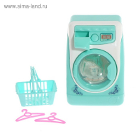 Бытовая техника «Стиральная машина», с аксессуарами, свет, звук Бытовая техника «Стиральная машина», с аксессуарами, свет, звук