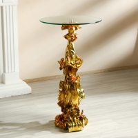 Стол декоративный "Цветник" золото 45х45х82 см Стол декоративный "Цветник" золото 45х45х82 см