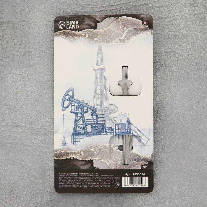 Ложка сувенирная &laquo;Север&raquo;, с гравировкой, 3 х 14 см