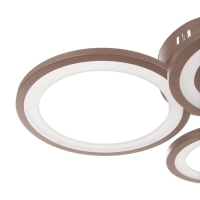 Люстра "Кольца" LED 80Вт Коричневый 2700-6400к 60х45х14 Люстра "Кольца" LED 80Вт Коричневый 2700-6400к 60х45х14